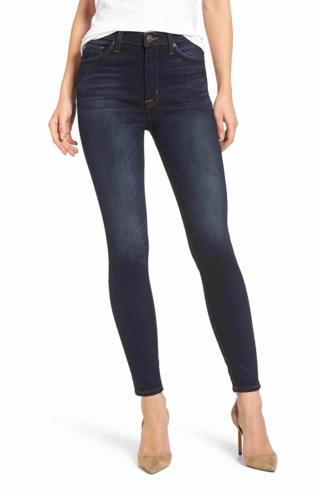 Hudson dark wash skinny jeans