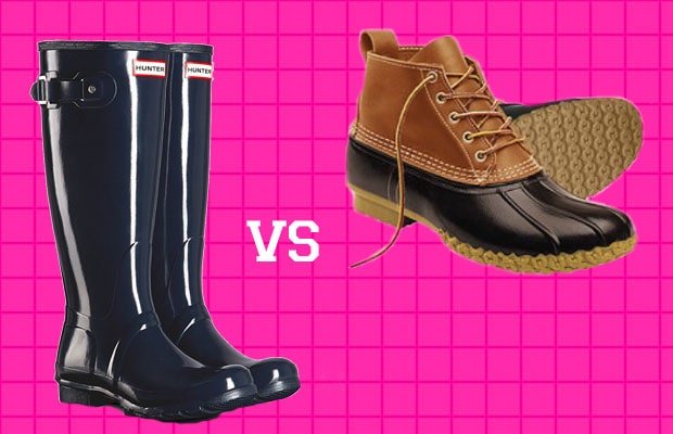 Hunter boots vs bean boots