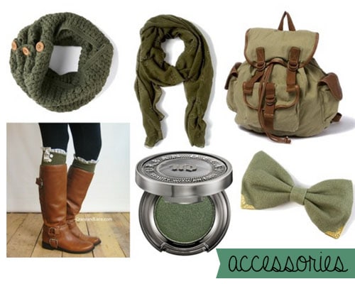 Hunter green accessories