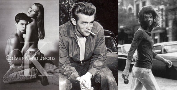 Iconic denim worn by Kate Moss, Mark Wahlberg, James Dean, and Jackie O