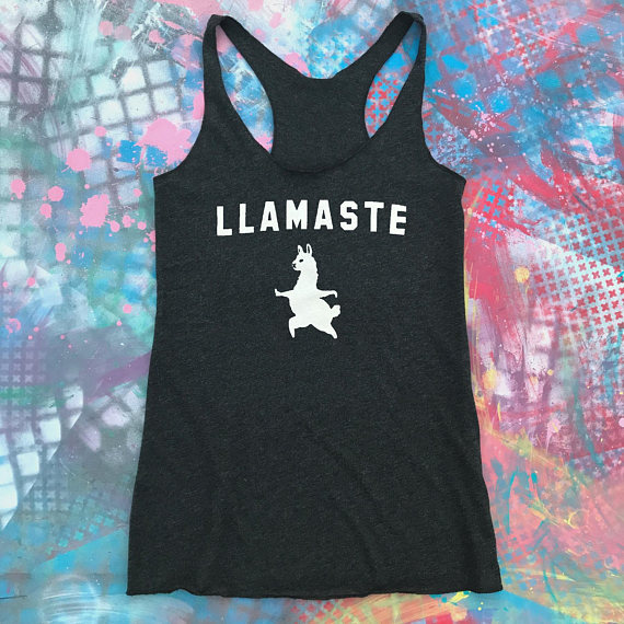 Llamaste yoga tank top