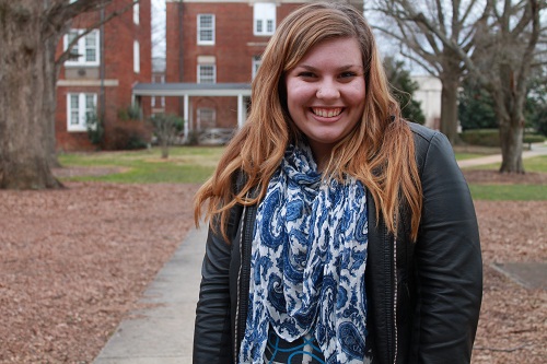 College campus fashion trend - printed scarf