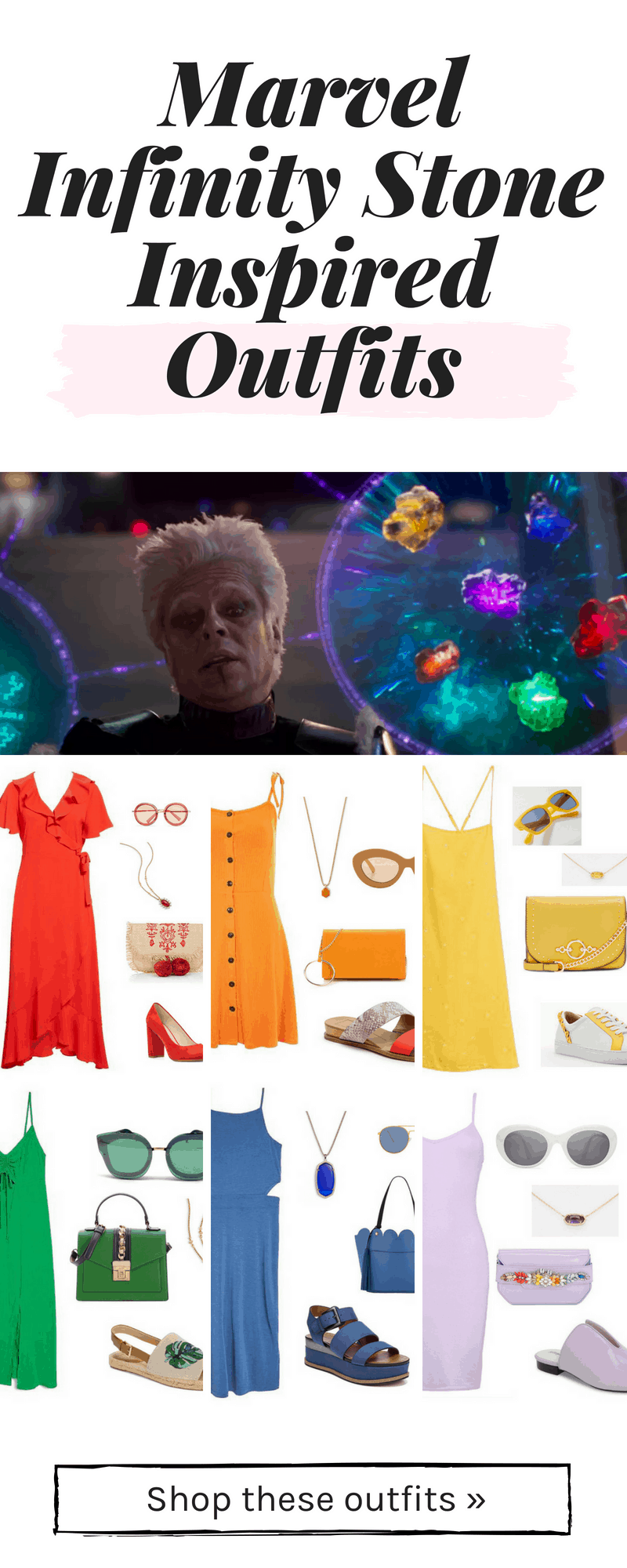 Marvel Infinity Stone inspired outfits - geek chic fashion