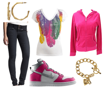 Outfit inspired by Mercedes from Glee