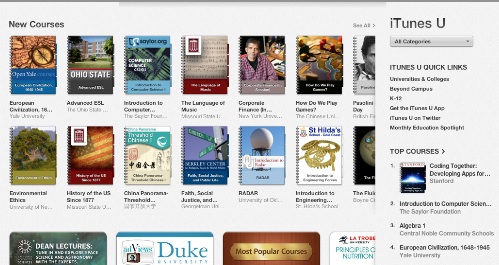 Itunes u screenshot