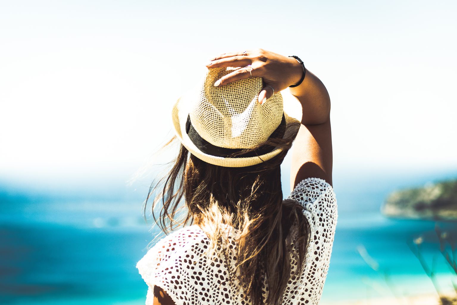 summer, girl, beach