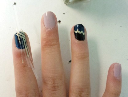 Jazz age nail art step 5