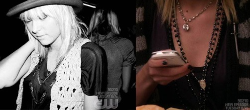 The new Jenny Humphrey on Gossip Girl loves to pile on accessories and jewelry