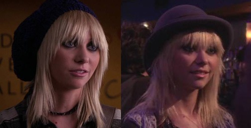 Jenny from Gossip Girl wearing a hat