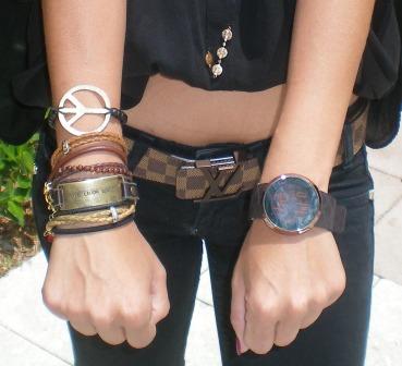 Johanna's bracelets - University of Miami style