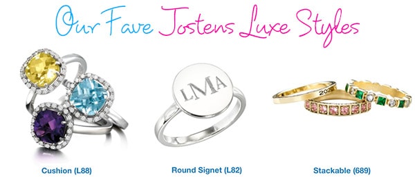 Jostens luxe rings