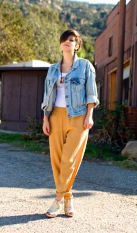 karla silk trousers