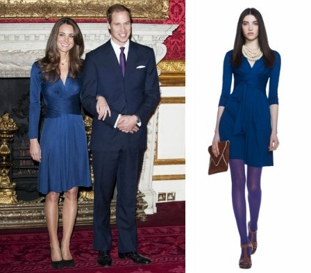 Kate Middleton engagement dress Banana Republic