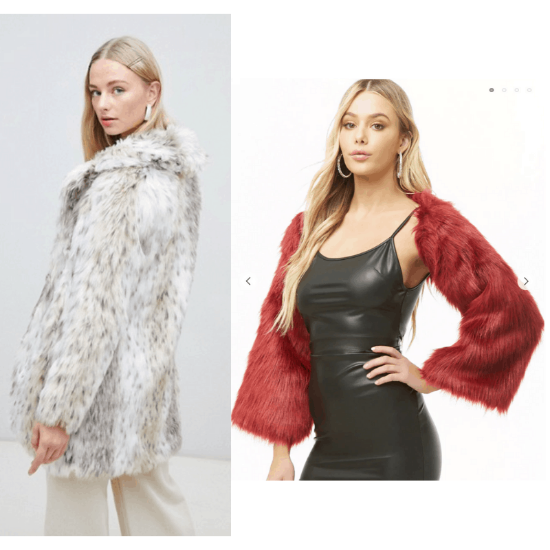 How to copy Kendall Jenner's style: Faux fur coats in white/cream and red