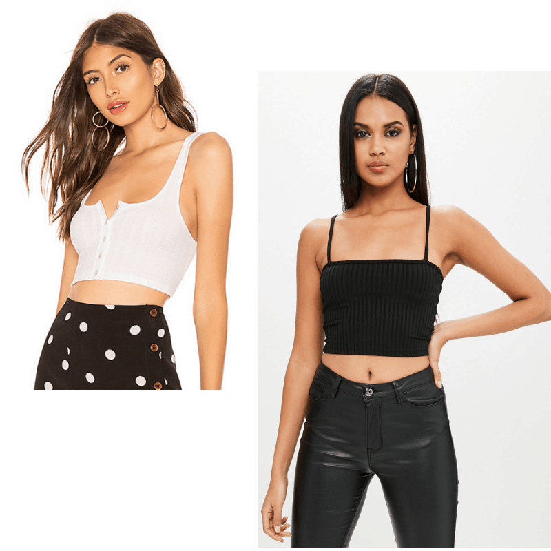 Kendall Jenner style: Ribbed crop tops