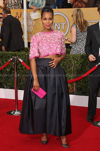 Kerry Washington in Custom Prada at the 2014 SAG Awards