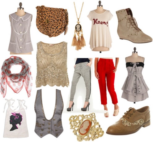 Clothing and accessories inspired by La Roux