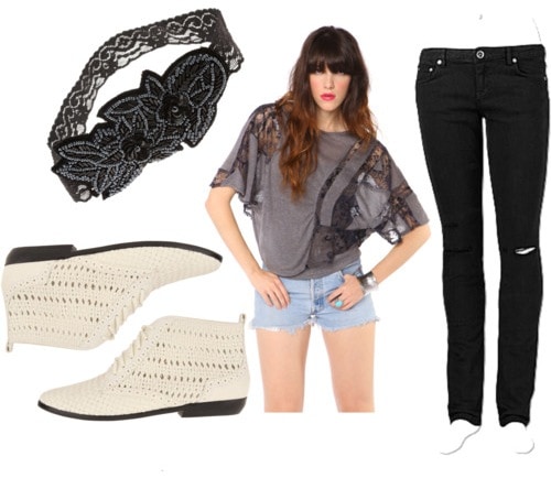 Casual outfit to wear on campus - how to wear lace