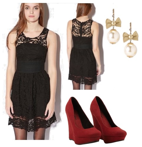 lace dress 2 outfit