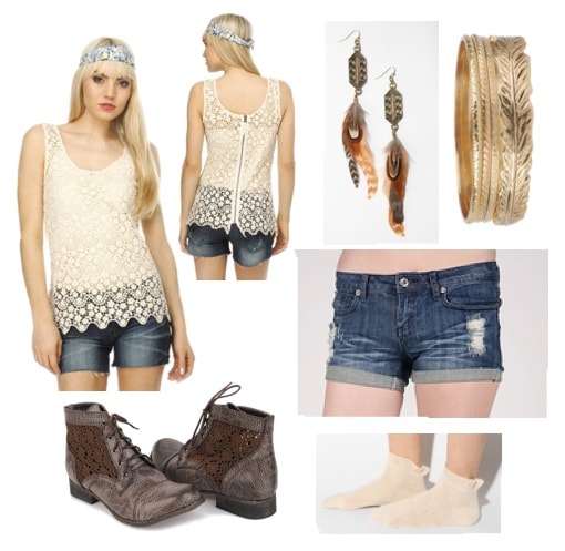 lace top outfit