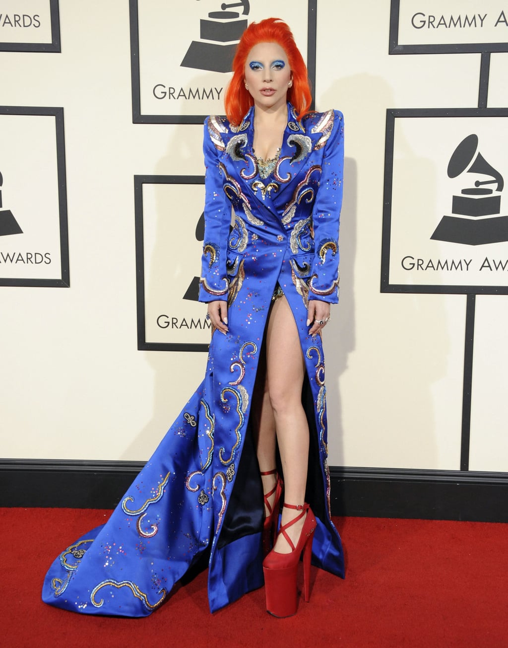Lady Gaga in Marc Jacobs at the 2016 Grammy Awards