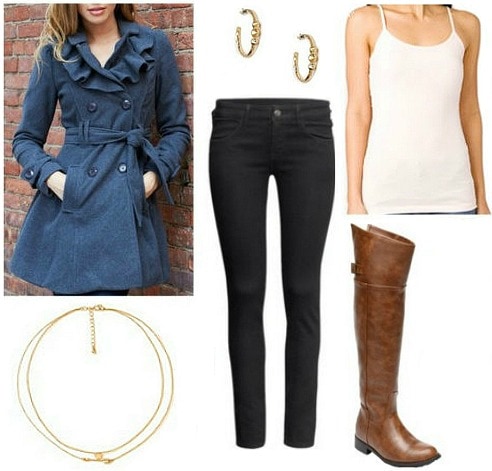 Ladylike trench outfit