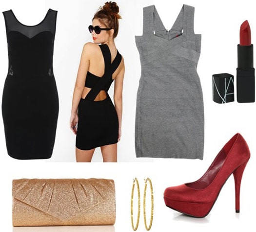 What to wear in Las Vegas: Outfit 4 - dresses and heels for a night out