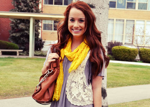 College street style - scarf