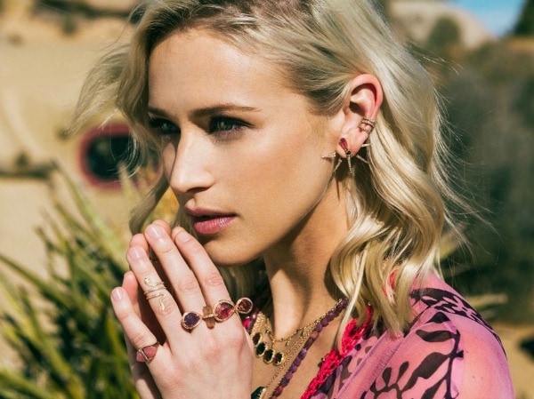 Layered jewelry look