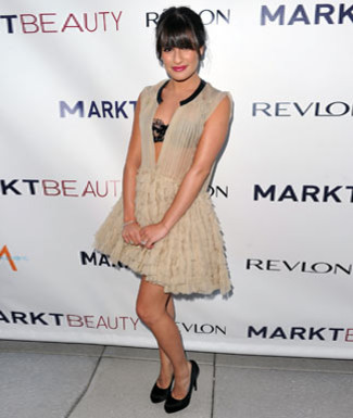 Lea Michele's bangs hairstyle