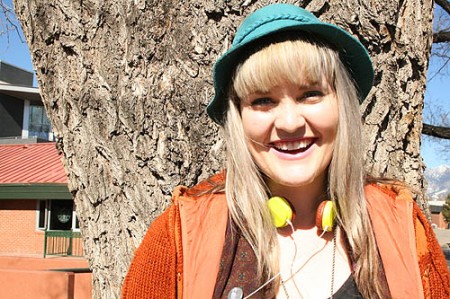 Northern Arizona University fashion - hat and headphones