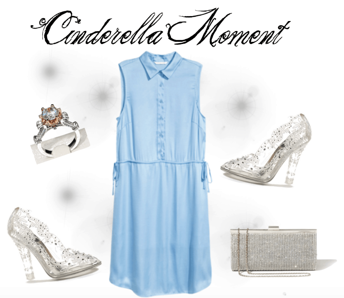 Light blue satin dress that will give you that perfect Cinderella moment.