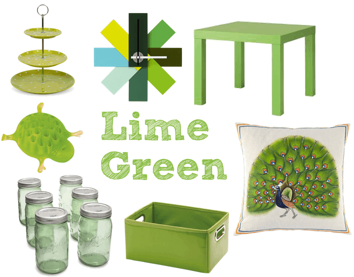lime green dorm decor
