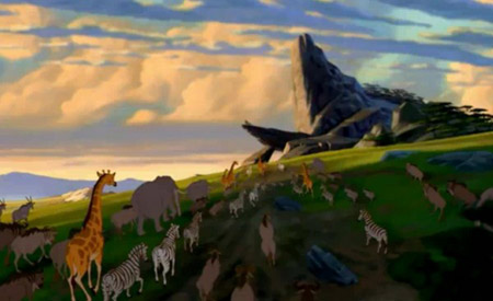 Pride Rock in Disney's The Lion King