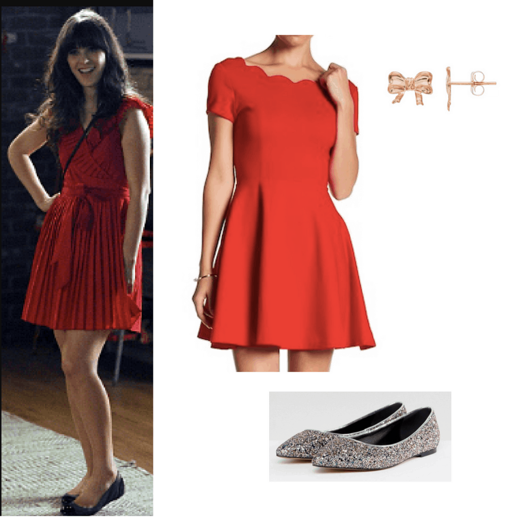 new girl little red dress