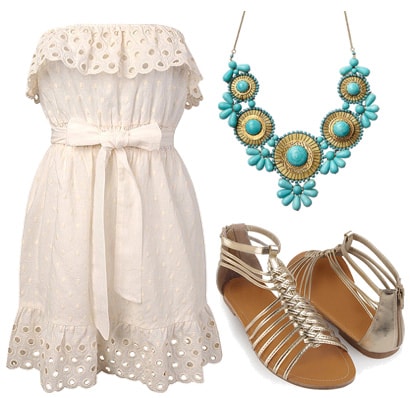 Little white dress outfit