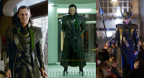 Loki's style from The Avengers and Thor