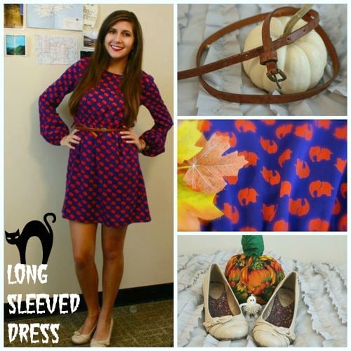 Long sleeved dress outfit