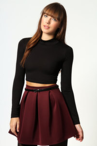 Long sleeve crop top