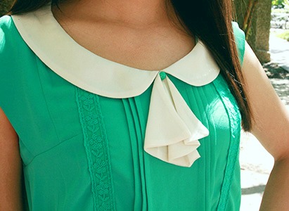 Lsu street style trend peter pan collar and bow blouse