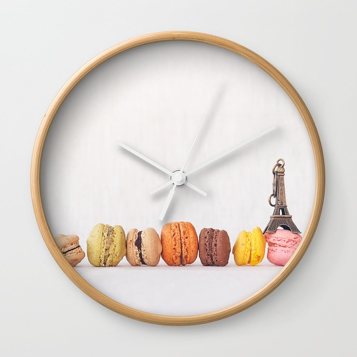 Macaron-paris-wall-clock