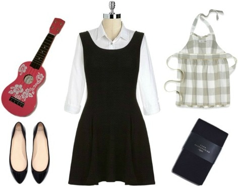 Maria von trapp costume - black dress Halloween costume ideas