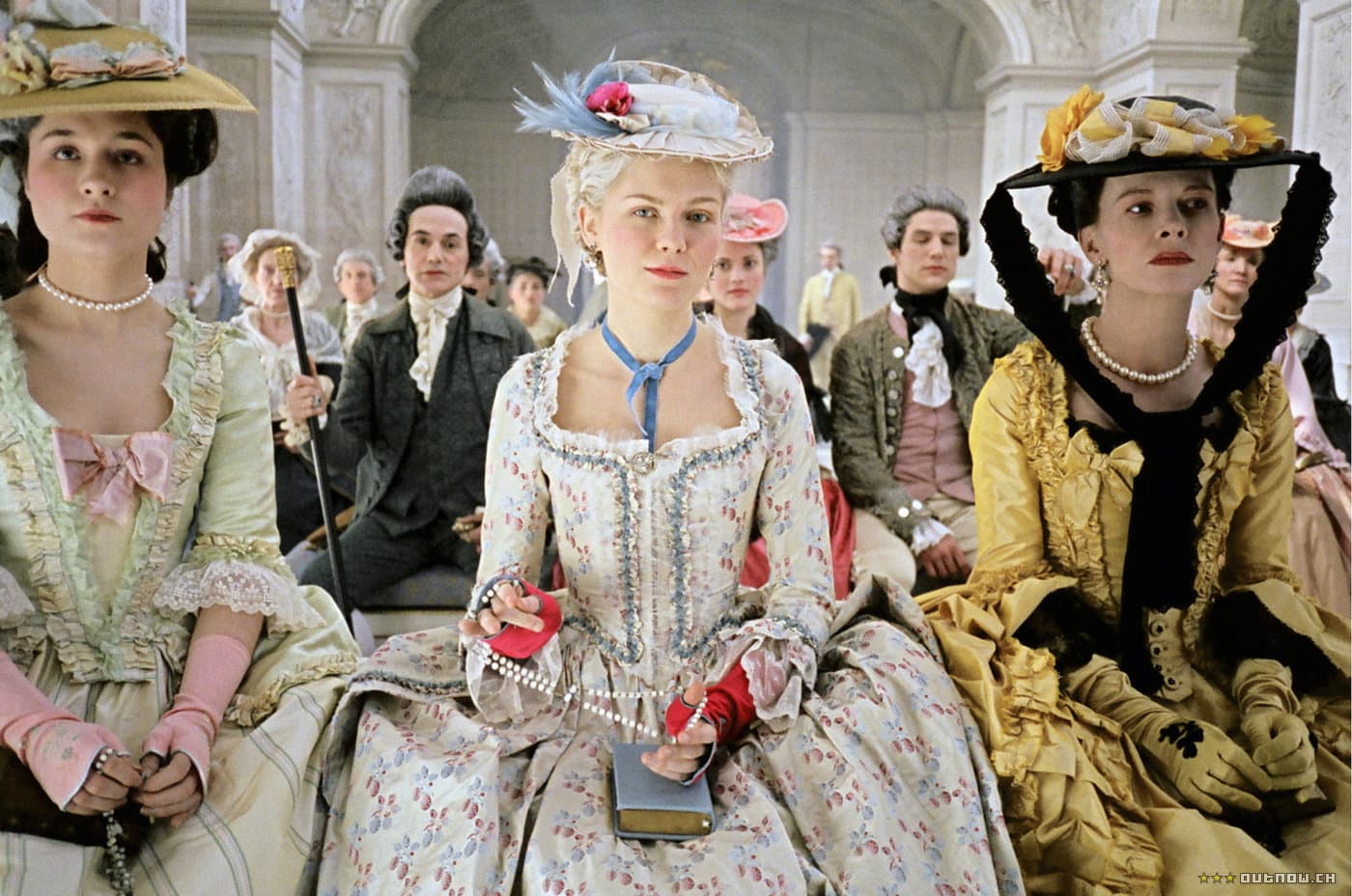 Kirsten Dunst as Marie Antoinette in the movie version