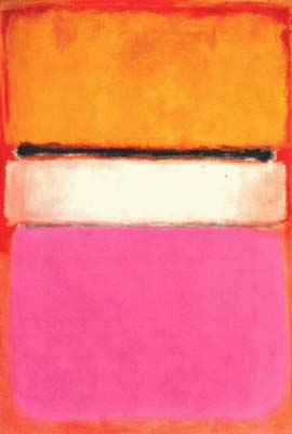 Mark Rothko White Center (Yellow, Pink and Lavender on Rose)