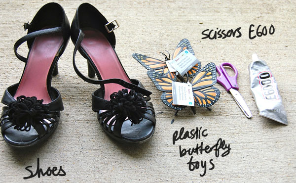 Materials DIY Butterfly Heels