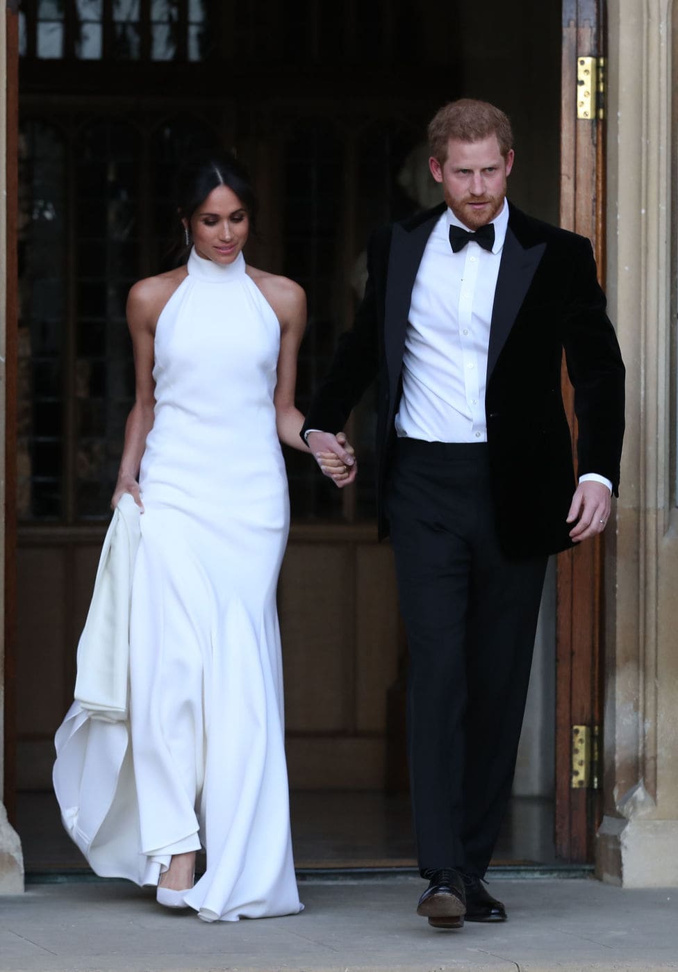 Meghan Markle in her wedding reception dress by Stella McCartney