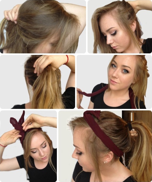 Messy ponytail tutorial - easy finals week hairstyles