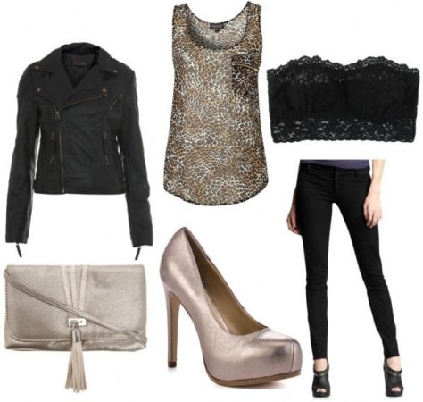 Metallic Pumps Sample Outfit