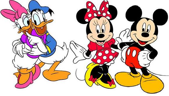 Mickey Minnie Daisy Donald