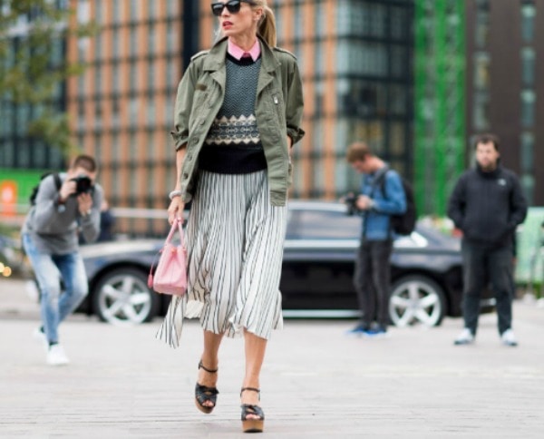 midi skirt streetstyle